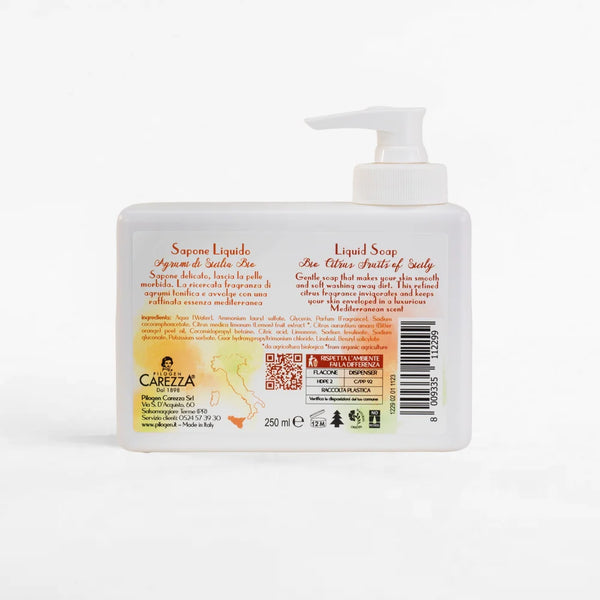 Flüssigseife mit Bio Zitrusfrüchten Siziliens 250ml