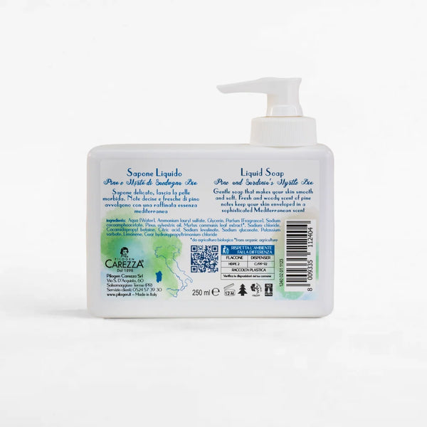 Flüssigseife mit Bio Kiefer und Sardinische Myrte 250ml