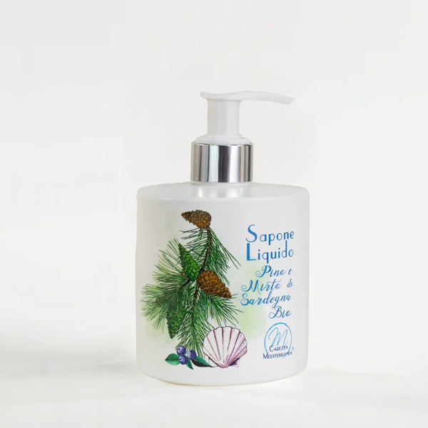 Flüssigseife mit Bio Kiefer und Sardinische Myrte 350ml
