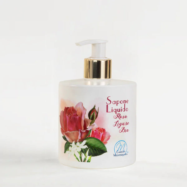 Flüssigseife mit Bio Ligurische Rose 350ml